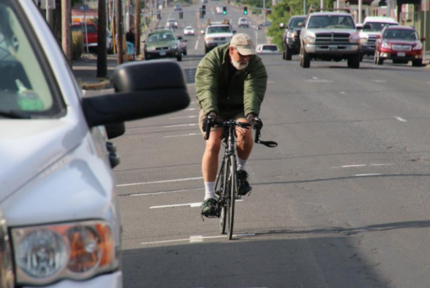 12th Street today, two fast travel lanes